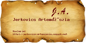 Jerkovics Artemíszia névjegykártya